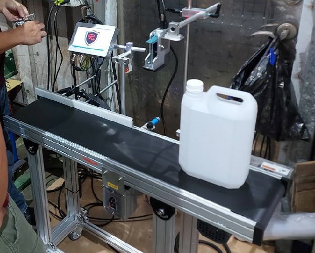 (HDPE塑膠瓶蓋)[高解析噴印機]-RA+ 勁騰興業 噴碼機 噴字機