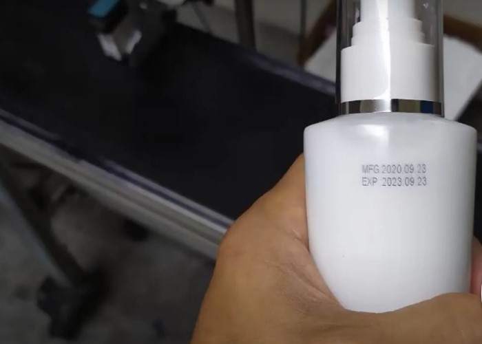 (化妝品瓶身噴印)[高解析噴印機]-RA+ 勁騰興業 噴碼機 噴字機