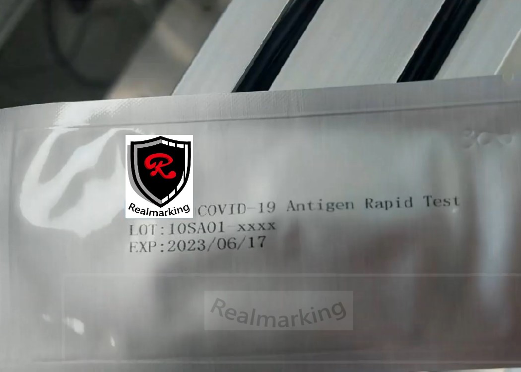 (快篩試劑鋁箔袋噴印)-RP+ 勁騰興業 噴印機 噴碼機 噴字機