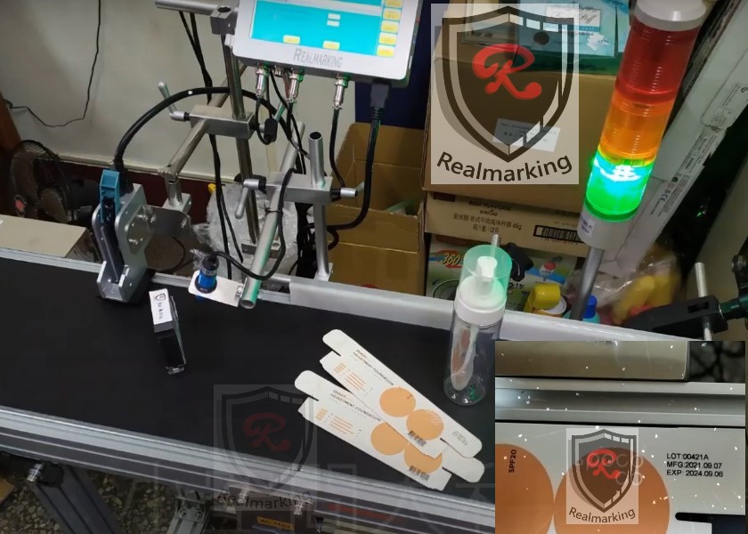 (防曬用品彩盒噴印)-RA+ 勁騰興業 噴印機 噴碼機 噴字機