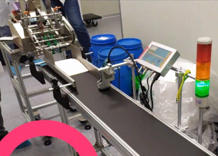 (連續式自動送料機噴印)-RA+ 勁騰興業 噴碼機 噴字機 噴印機