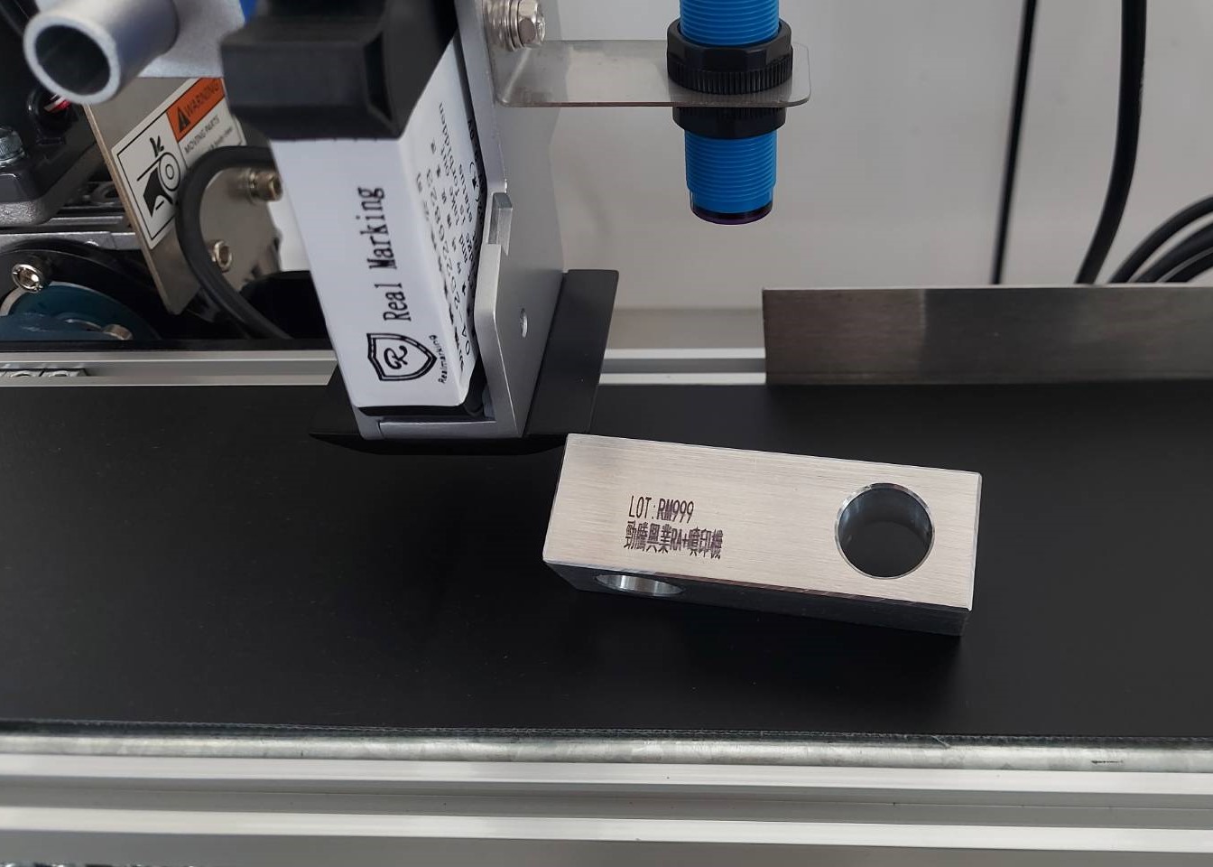 [噴印機] 量身訂製桌上型噴印輸送機 製造日期-有效日期-批號 噴碼機 噴字機